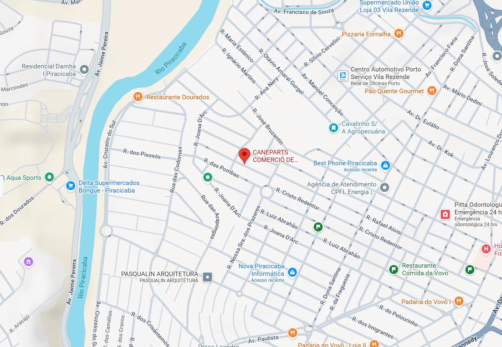 Mapa de Localização Caneparts